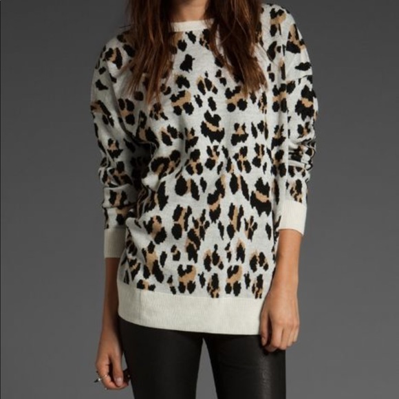 MINKPINK Leopard Print Sweater - Picture 1 of 7